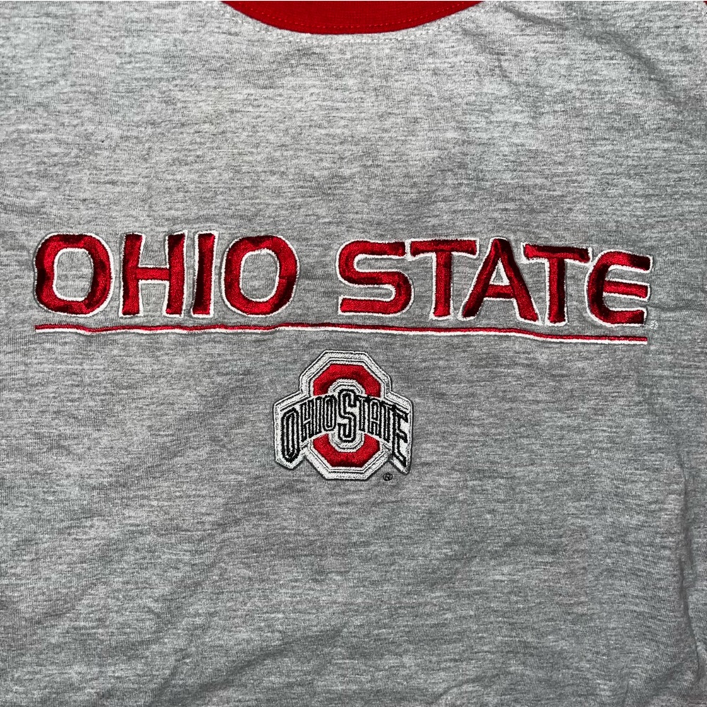 Vintage P2 By Pro Player Ohio State Raglan Long Sleeve Men Shirt XXL Embroidered - Picture 2 of 4